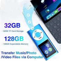 Mp3 reproductor with Bluetooth 5,0, jugador de Música with TARJETA DE 32GB Tf, FM, auricular, juego de alta fidelidad portátil de la Música - details 0