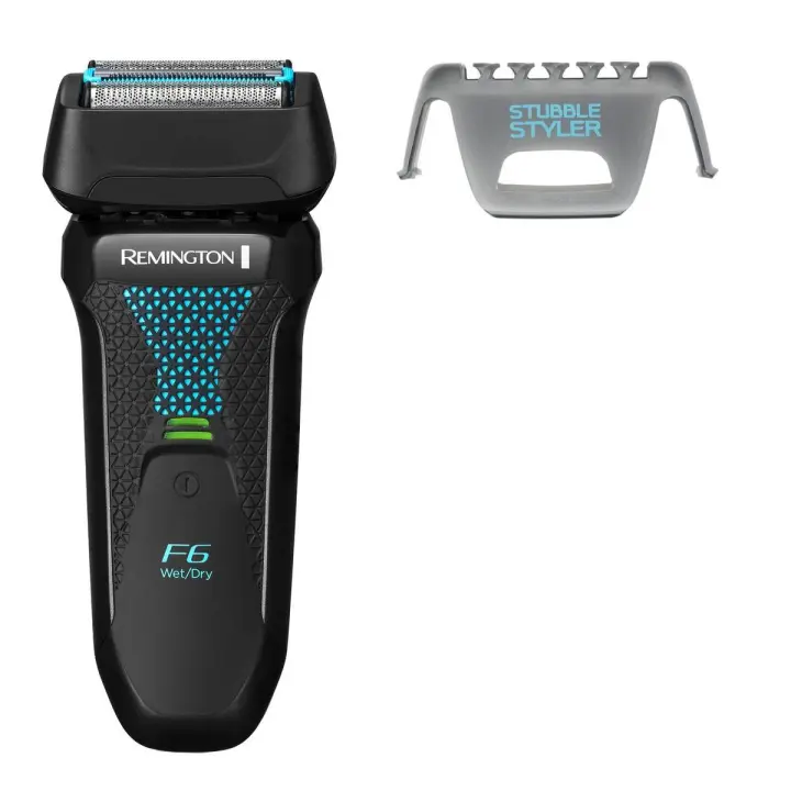 Remington Afeitadora de láminas Style Series Aqua F6000 - láminas flexibles dobles e independientes, cabezal pivotante, Indicador LED triple, sin cable, autonomía 60 minutos, 100% resistente al agua, recarga por USB - 1