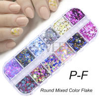12 Grillas De Brillo De Uñas En Forma De Corazón Sequinias Holo Iridescentes Para Año Nuevo Y San Valentín BERX04 - details 10