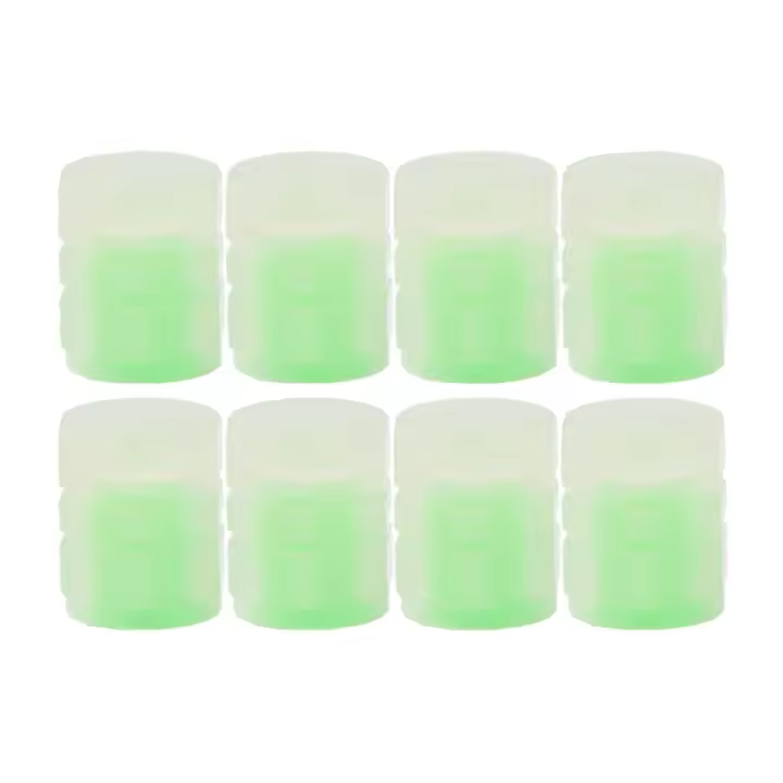 Luminous Valve Caps Para Coche Y Motocicleta ABS Fluorescentes Noches Decorativas Protección De Tornillos De Rueda Accesorios De Coche Universal - 1