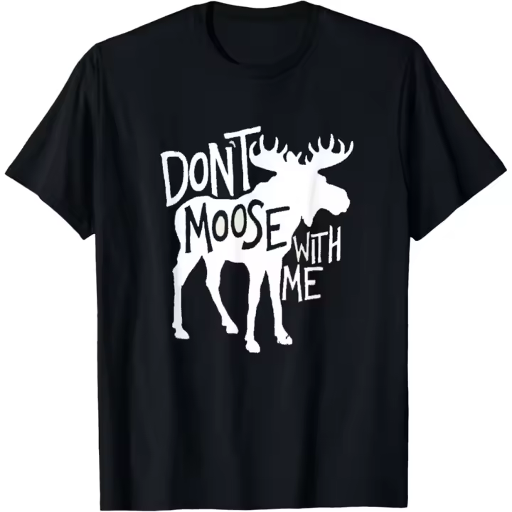 Camiseta de Manga Corta, 100% Algodón, Ropa Unisex para Hombres y Mujeres en 5 Tallas, Camiseta Negra, Cuello redondo con estampado. - 1