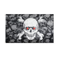 Bandeera De Skull Pile Jolly Roger De 90x150 CM Para Decoración Fabricada En Poliéster Super-Tex Estilo Colgante - details 0