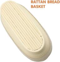 21cm/8 inch Oval Long Banneton  Bread Dough Proofing Rising Rattan Basket & Liner for Professional & Home Bakers - details 0