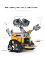 Conjunto De Bloques De Construcción Espacial Robot 677Pcs Juguetes DIY Para Niños Y Adultos Regalo De Cumpleaños Amigo Ideal Para Fiestas Y Ocasi\u00f3n Especial - details 1