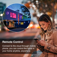 Lámpara De Pared Inteligente WIFI LED Exterior 20W 2700K-6500K Impermeable RGBICW Control Por Voz Compatible Con Alexa Google - details 3