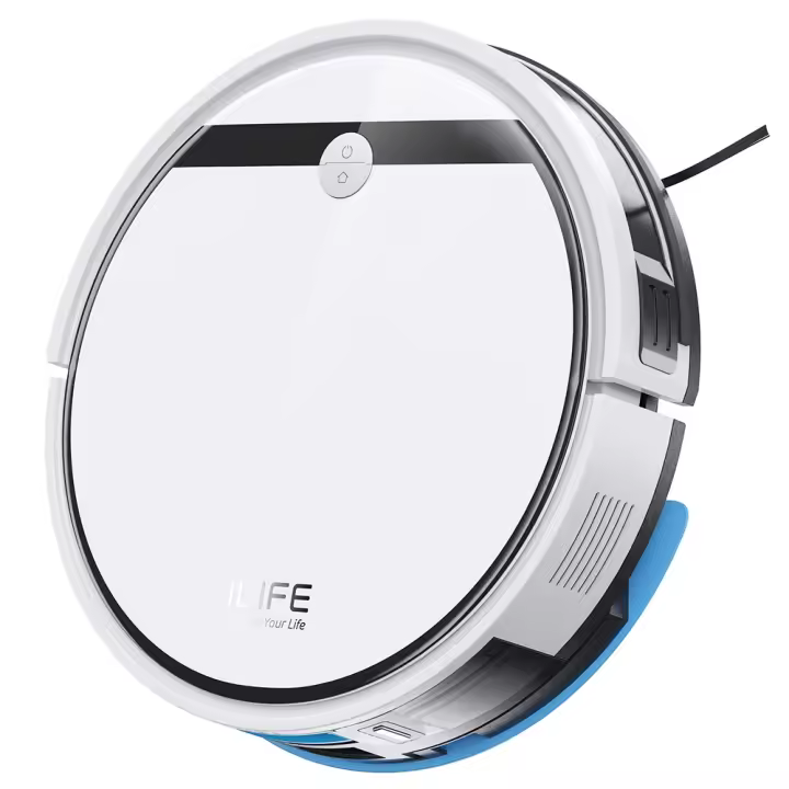 ILIFE V3X Aspiradora robot, 2 en 1 aspiradora y fregona, succión de 3000Pa, recipiente de polvo de 300 ml, planificación giroscópica, control inteligente de la aplicación, tiempo de ejecución de hasta 120 minutos - 1