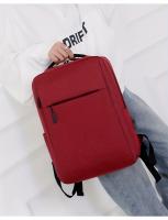 Bolsos,1PC Mochara gris para portátil de Negocios, Bolsa de viaje Ligera de Tela con Correa ajustable, cerre de Cremallera, forro de poliéster, detalle de Hilo de Coser, diseño de Cordones PARA LA Escuela, Actividades al Aire Libre - details 15
