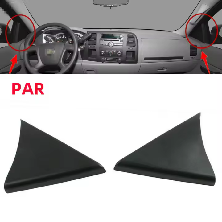 2pcs Panel De Panel Superior De Puerta Interior Para Automóvil Compatible Con SILVERADO AVALANCHE SIERRA 2007-2013 TAHOE SUBURBAN YUKON 2007-2014 - 1