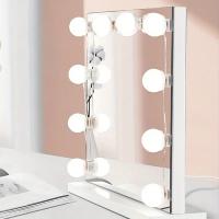 Espejo De Maquillaje Con Luz LED Bombilla USB Cargable Iluminación Para Mesa De Vestir Baño Dimmerizable Luz De Vanidad - details 1