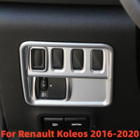 Cubierta De Borde De Interruptor De Faros De Coche Estampados En Cromo Para Renault Koleos Y Samsung QM6 LHD 2016-2022 Accesorios Internos - details 1
