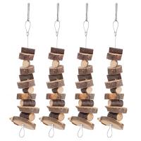 Juguete Masticable Para Conejos Y Hamsters Hecho De Madera Natural Para Moler Los Dientes De Animales Pequeños Como Guineapicos Y Sapos - details 5
