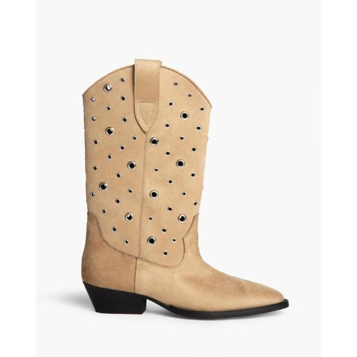 Bota de media caña con tachulas Corina