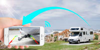 Cámara De Visión Trasera Para Coche Con Energía Solar Y Magnética WiFi 1080P Para RV Camper Camión iPhone Android APP Batería Integrada - details 0