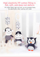 Juguete Colgante Para Bebé Nuevo Con Alto Contraste Negro Y Blanco Mocion De Campanas Suave De Peluche Rattle Educativo Para Infantes De 0 a 12 Meses - details 10