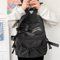 Mochila Lindo Para Mujer Estilo Universitario Con Lazo Kawaii Bolsos Personales Para Estudiantes De Colegio Y Niñas - details 12