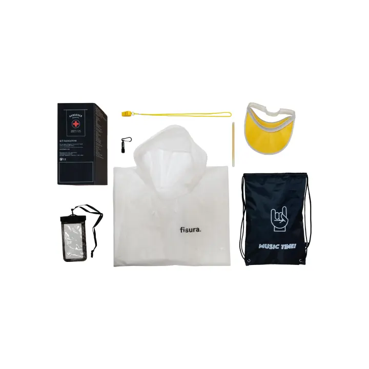 Fisura - Kit de regalo para bodas, cumpleños y fiestas. Kit de supervivencia unisex. Regalo gracioso para amigos. Contiene 8 productos. Diferentes modelos. - 1