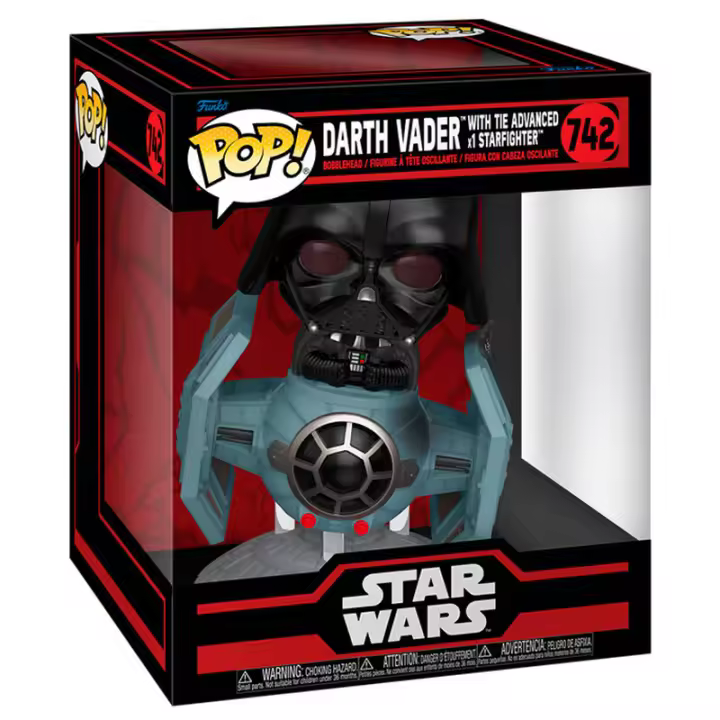 Figura Pop Rides Deluxe Star Wars Darth Vader With Tie Advan-Figura de Vinilo Coleccionable - Idea de Regalo- Mercancia Oficial - Juguetes para Niños y Adultos - Movies Fans - Muñeco para Coleccionistas y Exposición - 1