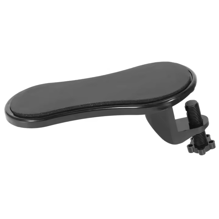 Cojín de Protección para Hombro y Brazo Ajustable para Escritorio y Computer Table Mouse Cojín de Soporte para Brazo y Muñeca Extensión de Silla en Negro - 1