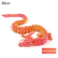 Adornos De Dragón Conjunto 3D Imprimido Móvil Decoración Creativa Para Jardinería Acuario Escultura De Dragón De 30cm Unisex - details 11