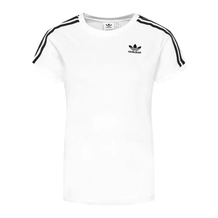 Camiseta Adidas Blanca - Camiseta de Mujer con 3 Rayas GN2913 - Adidas Originals - Tabla de tallas en descripción. - 1