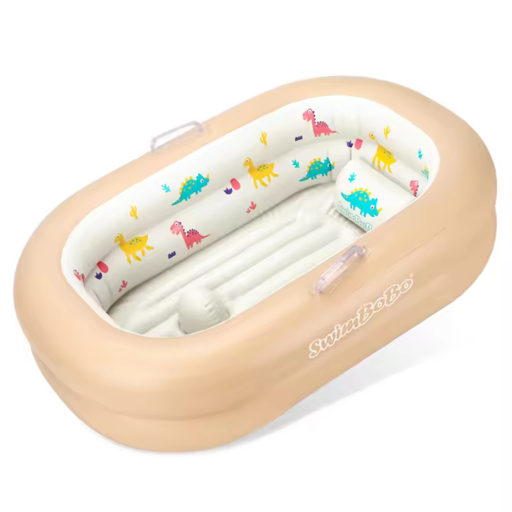 Bañera inflable para bebés, puede sentarse o acostarse, bañera para niños sensible a la temperatura, bañera plegable para bebés para el hogar - 1