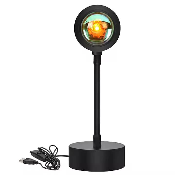 Lámpara Inteligente De Puesta De Sol Tuya Luz Nocturna Proyector De Puesta De Sol Decoración De Habitación Control Remoto Con APP Smart Life Regalo De Cumpleaños - 1