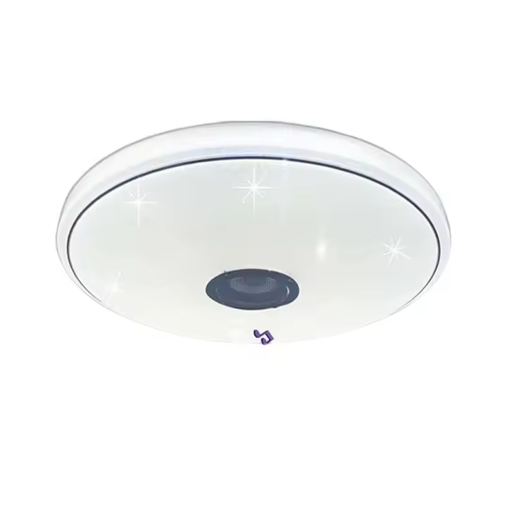 Lámpara de techo LED regulable RGB, luz Musical que cambia de Color con altavoz Bluetooth Dia.30cm, Control remoto + WIFI - 1