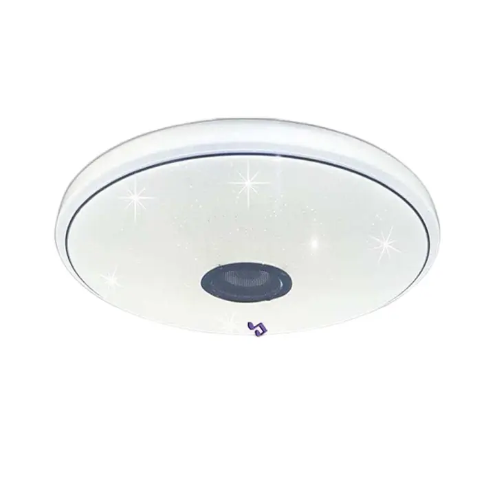 Lámpara de techo LED regulable RGB, luz Musical que cambia de Color con altavoz Bluetooth Dia.30cm, Control remoto + WIFI - 1