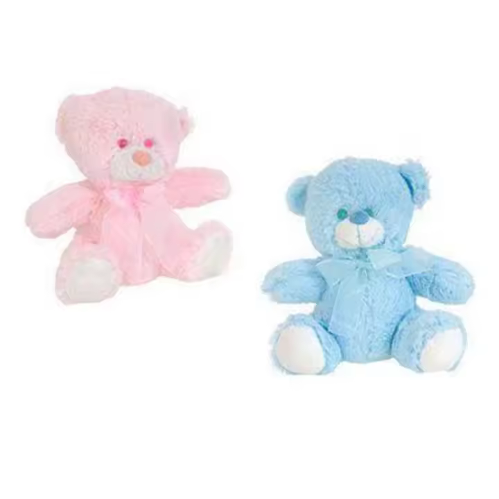 Oso de Peluche para Baby Shower, Juguetes de Peluche para niños, niñas, cumpleaños, Navidad, día de San Valentín,Fiesta oso rosa ,oso azul20cm - 1