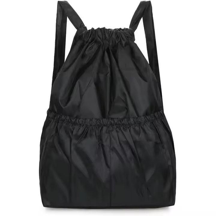 Mochila con cordón, bolsa vintage para gimnasio, plegable, con capacidad para llevar, grande para gimnasio - 1