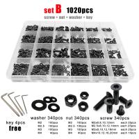 Juego De Tornillos Y Tornillos De Cabeza Plana Contraenterrada De Acero Inoxidable 304 Lobo Seis En Kit De Reparación Doméstica Y Carpintería - details 2