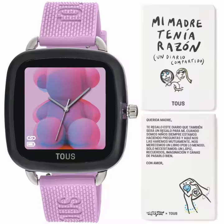 Reloj Tous Smartwatch Mujer D-Connect Correa Silicona Rosa 300358080 - 1