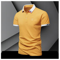Camisa POLO Para Hombre De Verano Seda De Hielo Secado Rápido Manga Corta Color Sólido Ajuste Suelto Collar De Negocios Top Transpirable - details 16