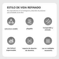 Taburete Plegable Portátil de Tela Oxford，Silla Plegable Ultraligera de Camping, Playa y Jardín - Estructura de Metal Antirrobo, Asiento de Tela Transpirable Azul Claro, Fácil de Transportar y Almacenar,Silla Plegable Profesional para Actividades Al Aire - details 1