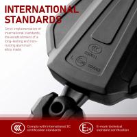 Espejos Laterales Ajustables Y Plegables Para Motocicleta Compatible Con ATV De Aventura Y Carretera Espejos De Manillar Universales - details 1