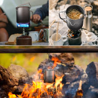 Nueva Taza De Agua De Titanio Ultraligera 750ml Con Tapa Y Manija Plegable Para Camping Y Picnics Deporte Al Aire Libre - details 7