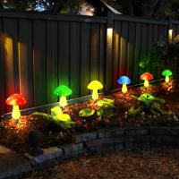 Luces De Hongo Solar Para Jardín Decoración Exterior Impermeable Con 8 Modos Luces Nocturnas Para Camino Paisaje Jardín Navidad - details 0