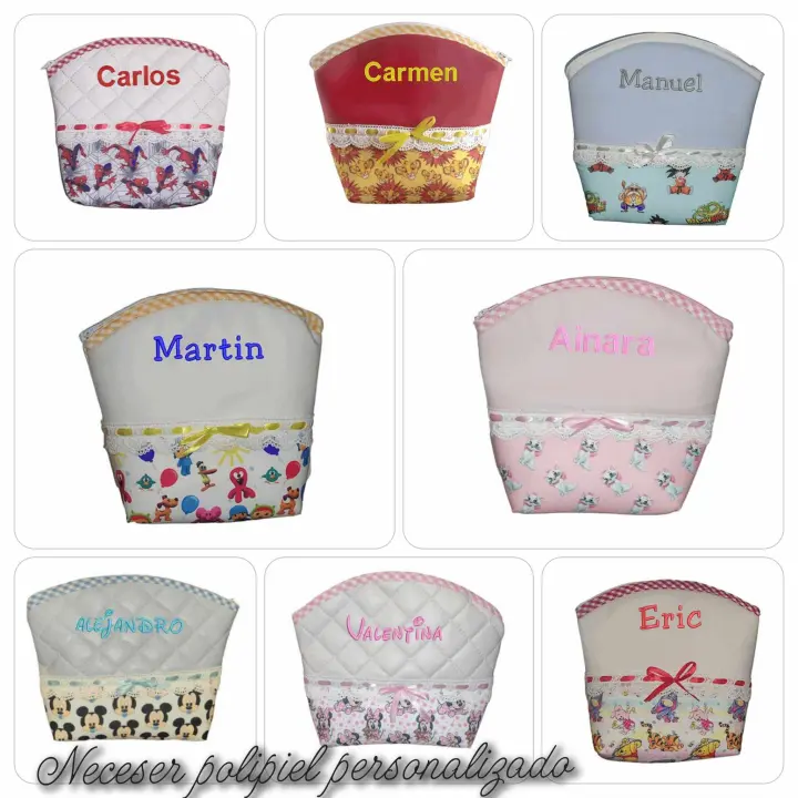 personalizameatugusto neceser de polipiel con nombre bordado - 1