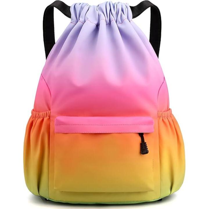 Bolsas con cordón, bolsas de natación impermeables, mochilas deportivas unisex para niños y adultos, mochilas grandes con cordón.