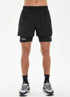 Shorts De Entrenamiento Para Hombre 2 En 1 Con Bolsillos Sudadera Secado Rápido Transpirable Para Correr Maratón Y Fitness - details 7