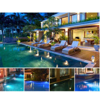 Lámpara Submersible LED RGB 10W Con Control Remoto IP65 Impermeable Para Piscina Acuario Estanque Fuente De Escorrentía Festivales - details 9