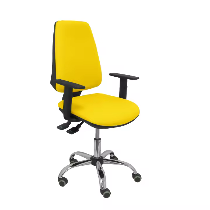 Piqueras Y Crespo Silla Elche S 24 Horas Bali Amarillo Ergonómica con Espuma Viscoelástica - 1
