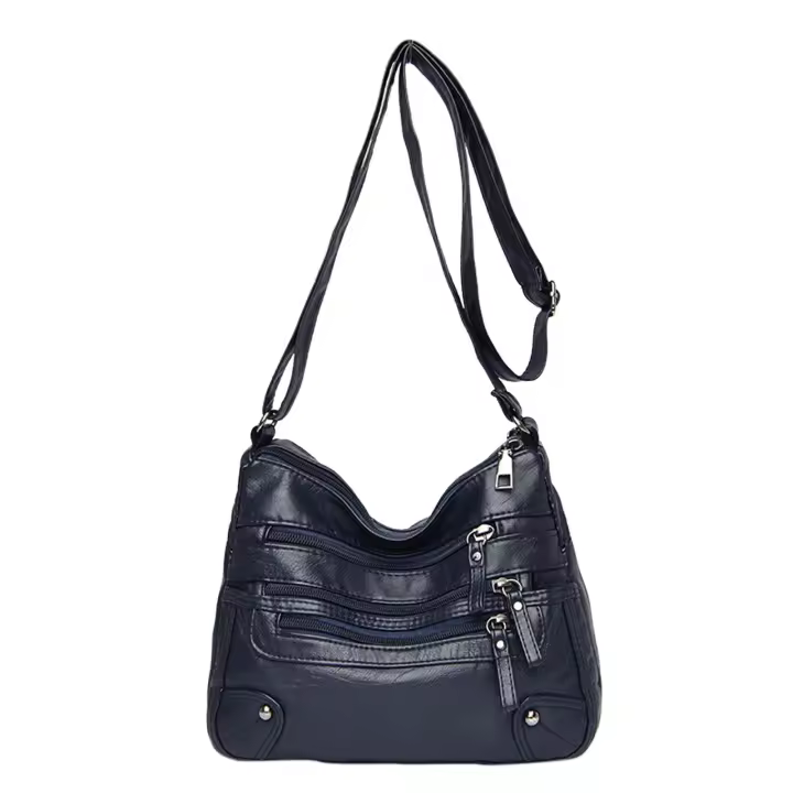 Bolsos de mujer, bolsos de hombro suaves, bolso cruzado clásico en capas, bolso de diseñador y monedero. - 1