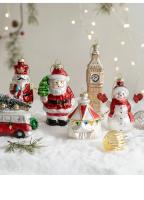 Adornos De Navidad 2024 Poliestireno Colores Ornamentos De Vidrio Para Decoración De Árbol De Navidad Suministros De Navidad - details 0