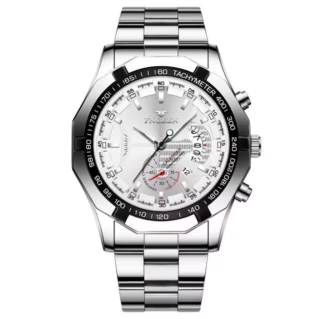 Reloj De Pulsera Deportivo Militar De Lujo 2024 Relogio Masculino Resistente Al Agua De Acero Inoxidable Calibre De Cuarzo Moda Casual - 1