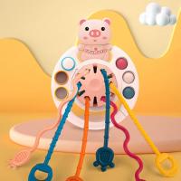 Juguetes sensoriales para niños pequeños, juguete de actividad con cuerda de silicona de grado alimenticio, juguetes sensoriales, juguetes educativos de aprendizaje de viaje para niños y niñas de 1 a 3 años - details 4