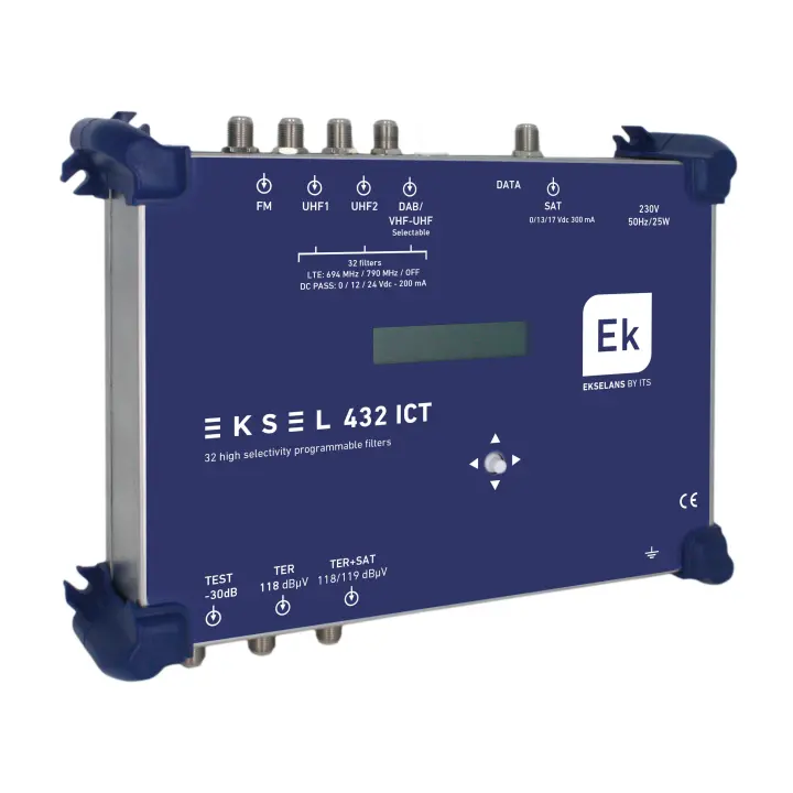 EK EKSEL 432 ICT Central Digital de 32 filtros UHF Ultraselectivos - 1