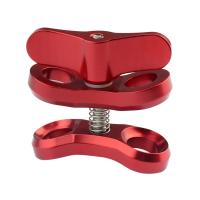 PULUZ Soporte De Cámara Para Natación Con Abrazadera De Bola Y Agujero Cerrado Aluminio CNC Accesorio Para Fotografía Subacuática Compatible Con Varias Marcas De Cámara De Acción - details 5