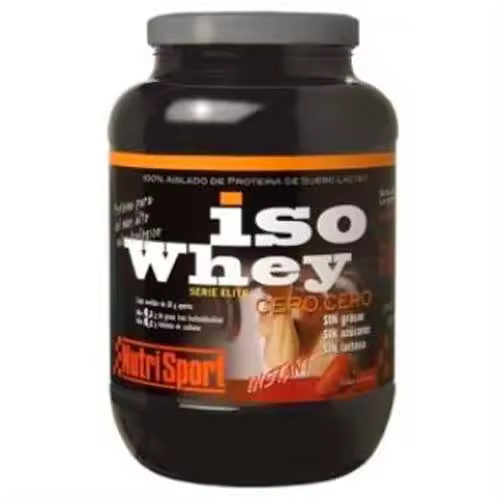 Proteína en Polvo Nutrisport Iso Whey Cero Cero Fresa 1Kg - 1