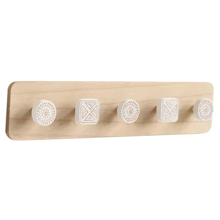 Perchero de pared Creative de Madera, Modern, sencillo y nórdico, decoración de entrada, Cinco - 1